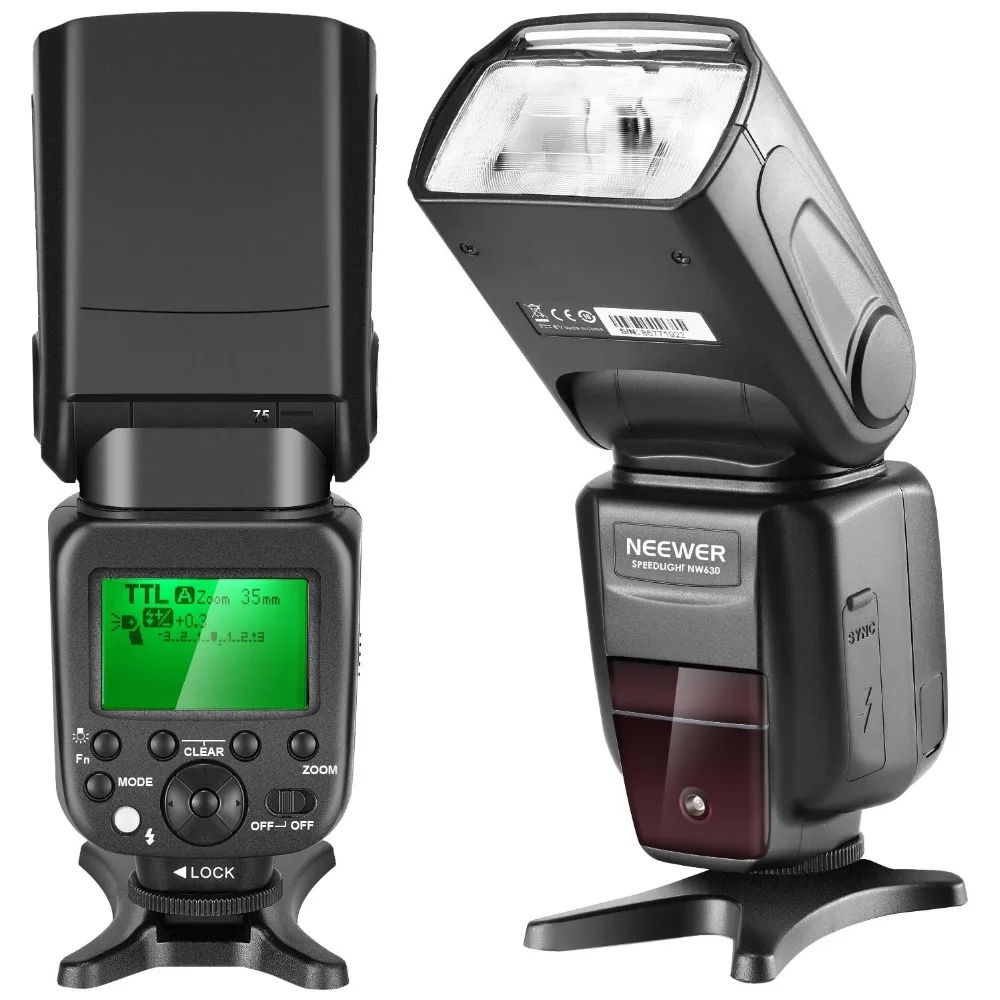 

Neewer NW630 TTL 2.4G Wireless Flash for Sony HSS 1/8000s GN58 Master Slave Speedlite for Alpha A6000 A6300 A6500 A7 A7R Camera