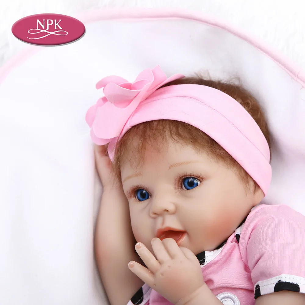 NPK 55CM Reborn Baby DOll Silicone New Born Baby Doll Bebe Reborn Menina 2018 Fashion Children Gift For Kids Princess Bonecas (7)