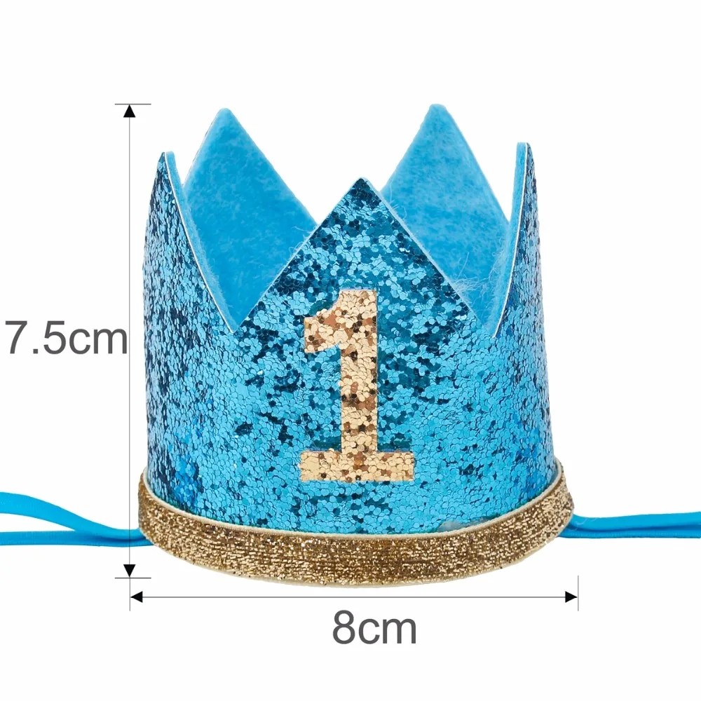 FENGRISE мои первые шляпы для вечеринки по случаю Дня Рождения Принцесса Корона мальчик девочка я один Счастливый 1-й День рождения украшения Дети юбилей
