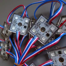 Адресуемый светодиодный умный модуль; DC24V UCS1903; 4 шт. 5050 SMD светодиодный s, 0,96 Вт; RGB Полноцветный; IP68 Номинальный; с rgb-проводом