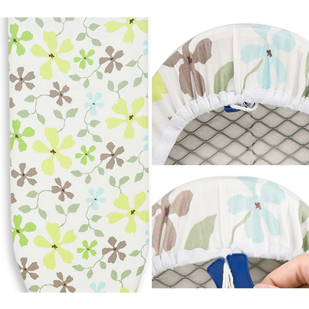 

Household Printed Easy Storage Non-Slip Washable Flat Ironing Board Cover Replace Durable Drawstring Thick Heat Resistant Large