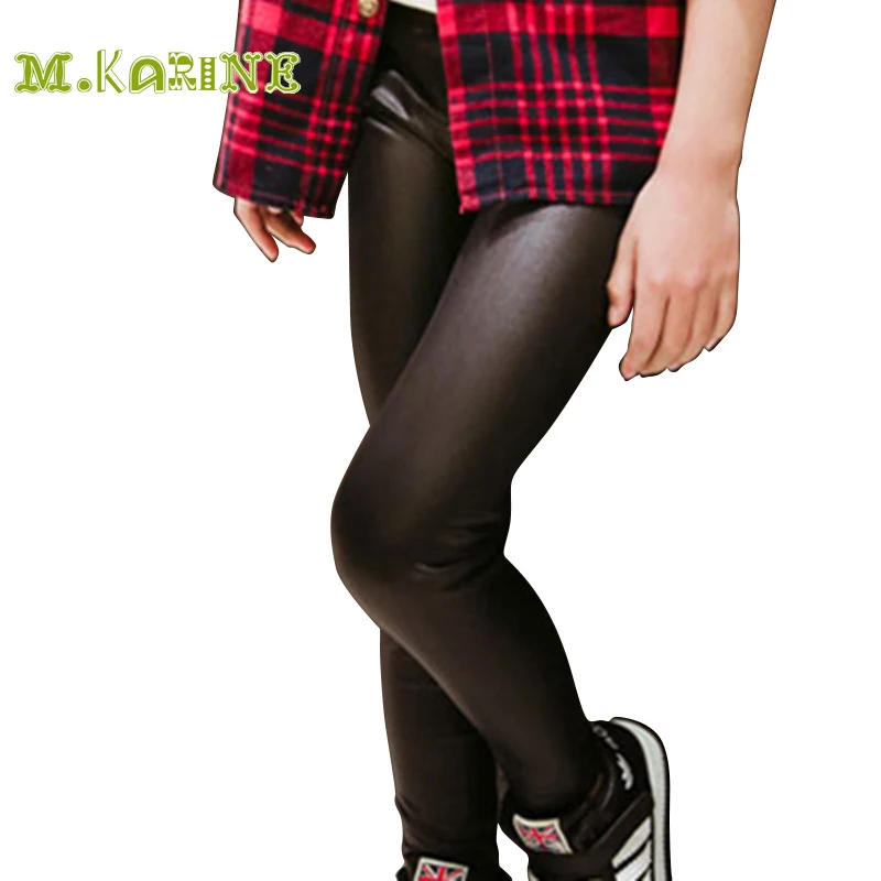 kids faux leather pants