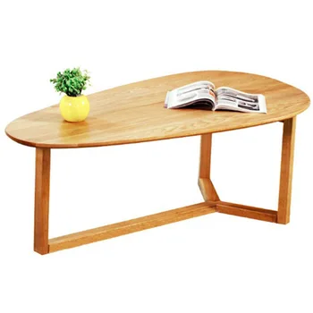 

Coffee Tables Living Room Furniture Home Furniture solid wood oval side tea table basse minimalist modern desk 120*60*45*cm new