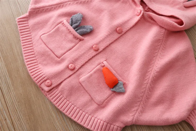 Fanfiluca Girls Sweater Hooded Batwing Sleeve Cardigan Cartoon Cute 2018 Autumn Winter Toddler Girls Cardigan New Year Costume 14