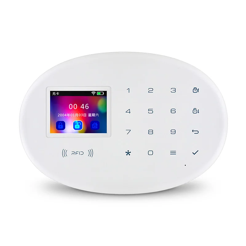 KERUI W20 Wireless Smart Home WIFI GSM Security Alarm System With 2.4 inch TFT Touch Panel RFID CardBurglar Alarm KERUI W20 Wireless Smart Home WIFI GSM Security Alarm System With 2.4 inch TFT Touch Panel RFID CardBurglar Alarm