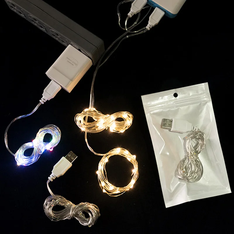 

6pcs LED String Lights Lamp USB Hanging Home Festivals Christmas Party Decoration MAL999