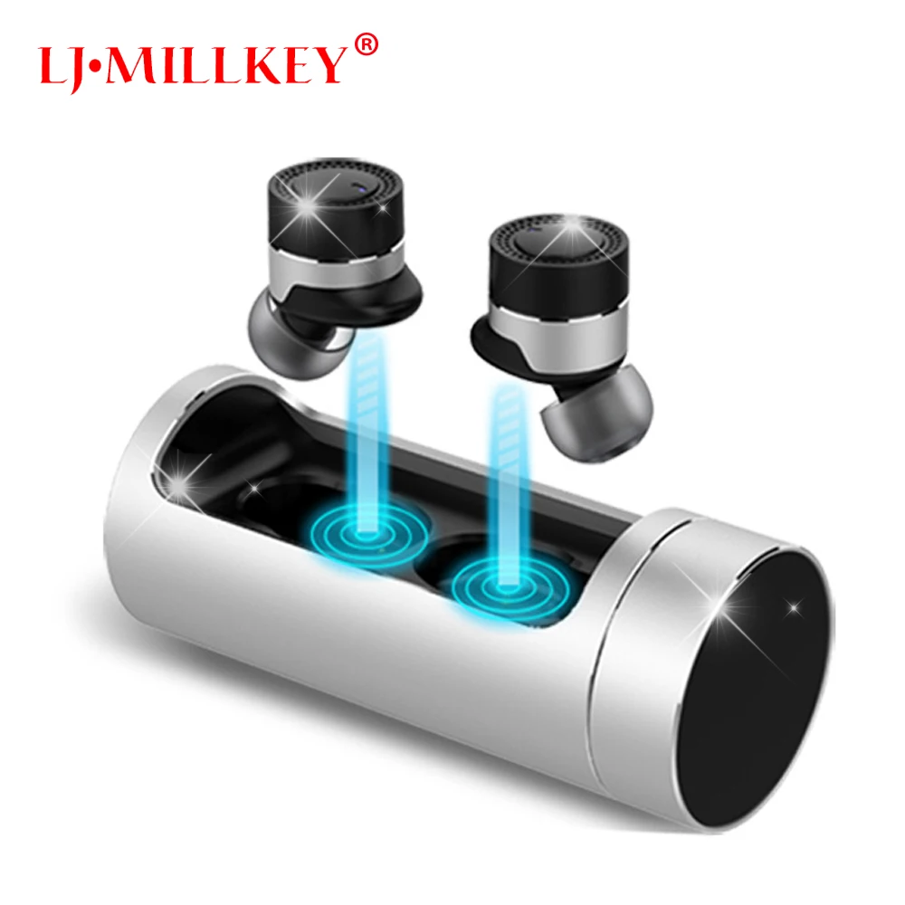 

Newest Twins True Wireless Earbuds Mini Bluetooth In-Ear Stereo TWS Wireless Earphones With Charging Case LJ-MILLKEY YZ141