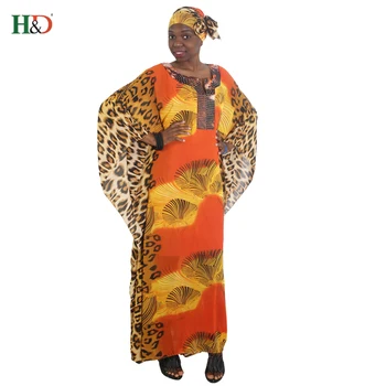 

african women long robe leopard printed loose maxi dresses africa lady clothes vetsidos africaine outfit robes head wraps