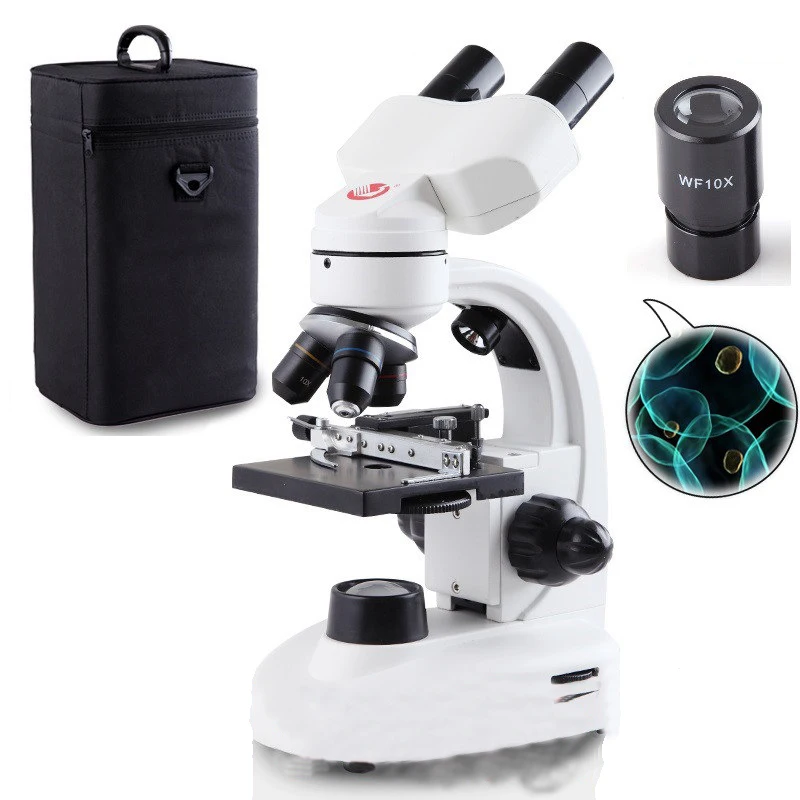 

Professional optical microscope biological experiment 40X-1600X high-powered portable electronic sperm binocular microscope
