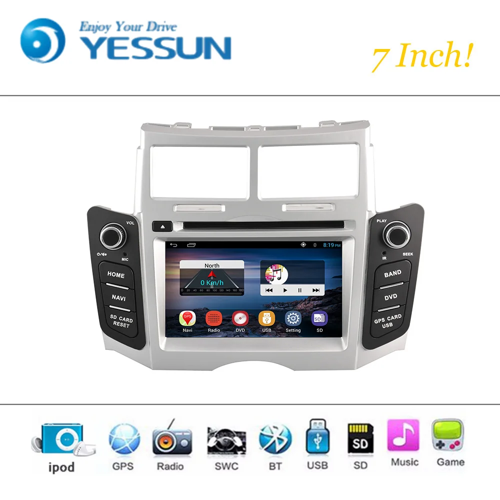 Best Car DVD Player Wince System For Toyota Yaris 2005~2011 Autoradio Radio Stereo GPS Navigation Multimedia Audio Video 1