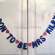 Дешевые пользовательские скоро-To-Be-Mrs девичник вечерние украшения/свадебный душ/фото реквизитная гирлянда