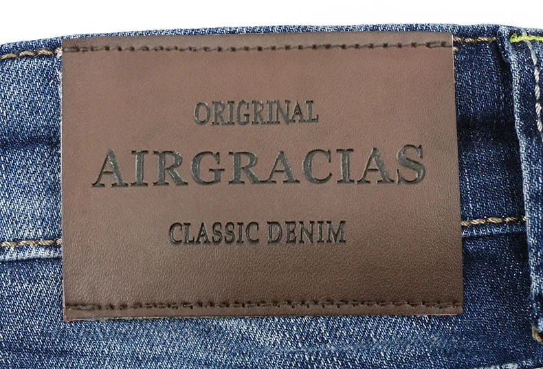AIRGRACIAS летние новые джинсовые шорты мужские джинсовые шорты высококачественные хлопковые мужские бермуды прямые джинсы Размер 33 34 36 38 40