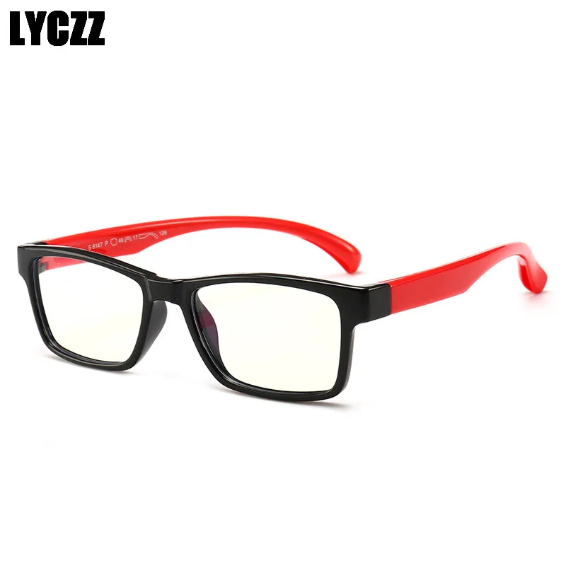 

LYCZZ Silicone Safe Flexible Frame kids Myopia Silicone glasses frame children Anti-blue Light eyewear Kids Optical Eyeglasses