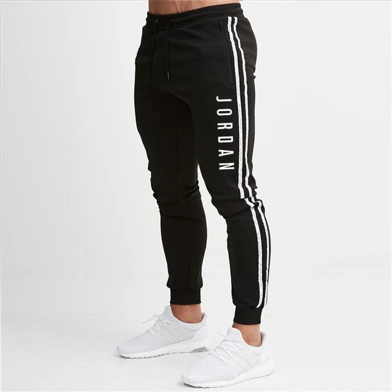 حار الرجال Sweatpants الجانب شريط الورك هوب السراويل الترنك الشارع ارتداء نحيل عداء ببطء Sweatpants مرونة الخصر الذكور بناطيل كاجوال 2XL