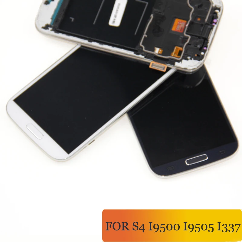 

i9500 LCD Compatible for samsung S4 Screen For Galaxy S4 GT-I9505 I9500 i337 LCD Digitizer with frame