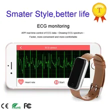 Мода ЭКГ Дата мониторинг Смарт Браслет с приложением мониторинга сердечного ритма хорошо для леди лучших браслет подарок для подруги