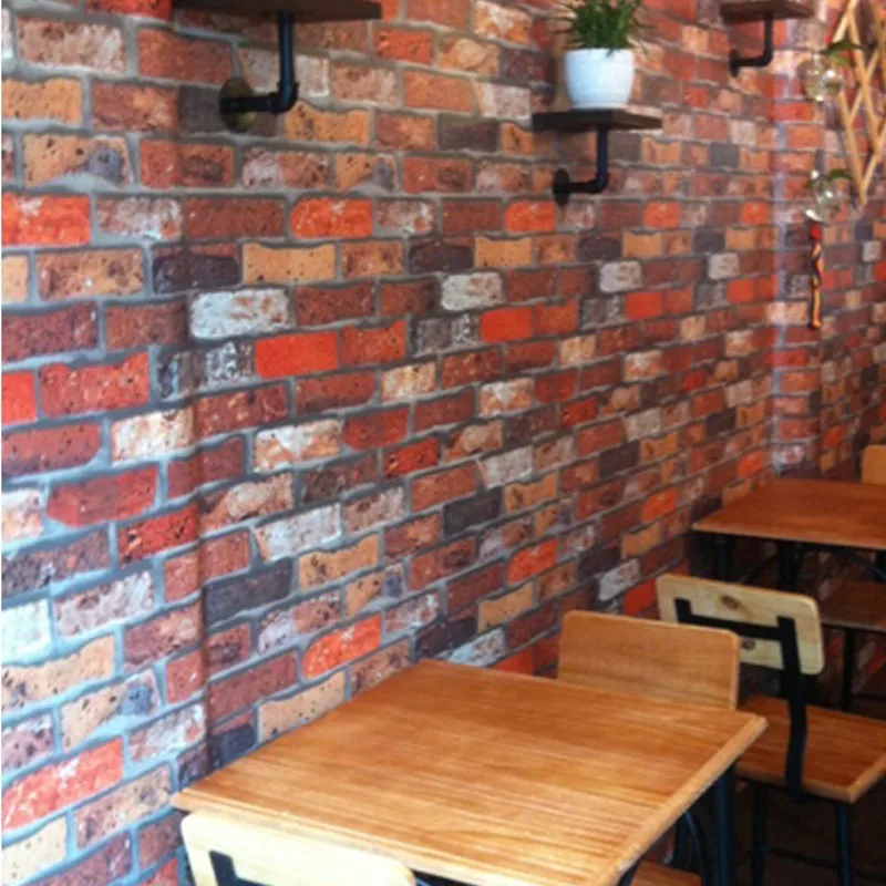 

Chinese imitation brick wallpaper living room wall paper PVC background papel de parede wallpaper for living room contact paper