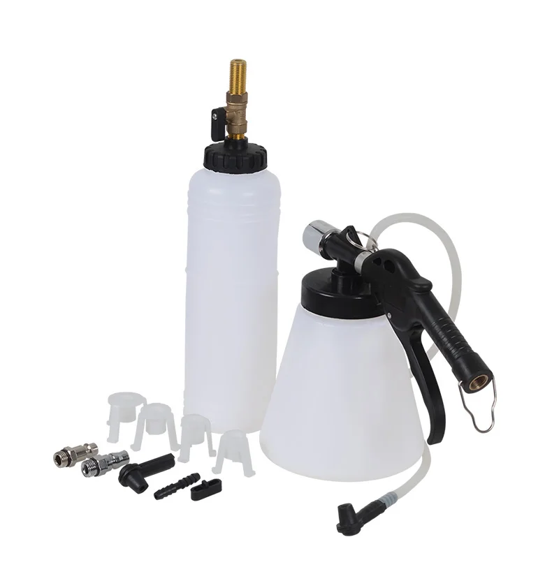6-12Bar (87-174PSI) Pneumatic Brake Fluid Replacement Bleeder Master Cylinder Adapters w/4 1L 750ML 1/4&quot Thread | Инструменты