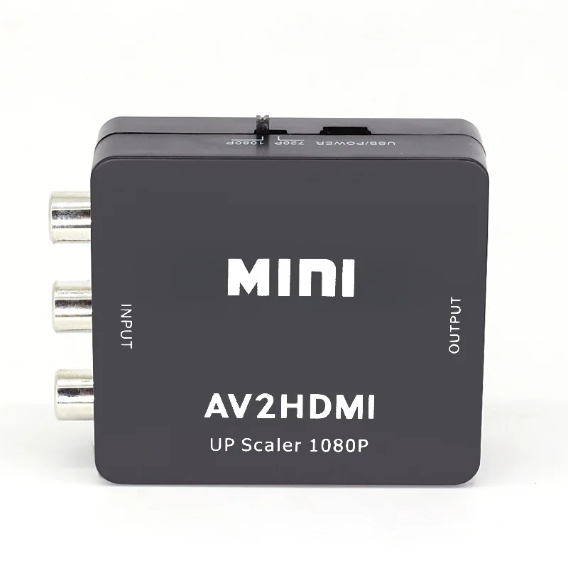 Amkle Mini AV to HDMI Video Converter Box AV2HDMI RCA AV HDMI CVBS to HDMI Adapter for HDTV TV PS3 PS4 PC DVD Xbox Projector Amkle Mini AV to HDMI Video Converter Box AV2HDMI RCA AV HDMI CVBS to HDMI Adapter for HDTV TV PS3 PS4 PC DVD Xbox Projector