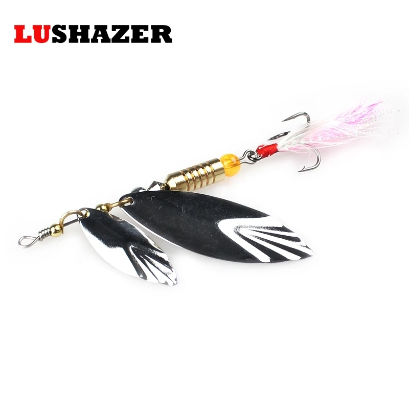 3 шт./лот LUSHAZER Spinner приманки 7 г 10 18 5 мм Металл Рыбалка воблер Китай блесны Иска