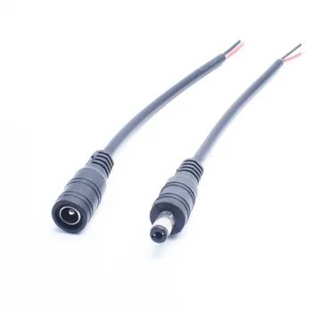 

5.5 * 2.1 mm female & male DC power connector 15 cm cable led for tape light connection