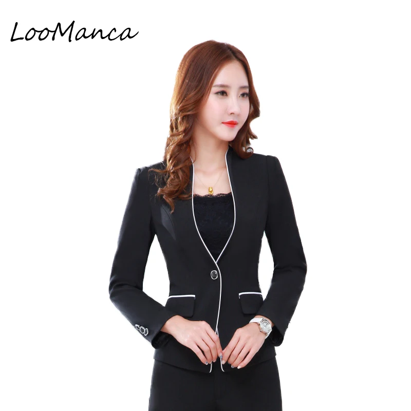 business women blazers and jackets OL long sleeve pants