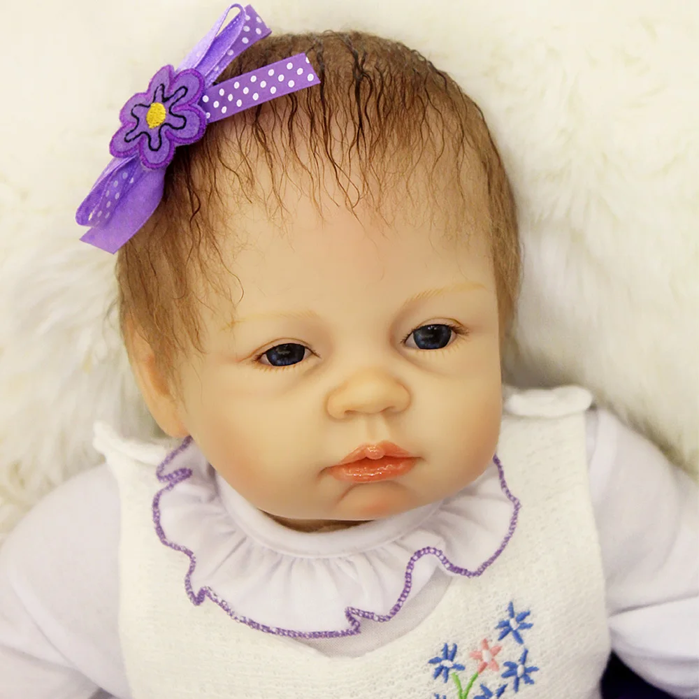 Кукла bebe reborn 48 см Силиконовая Кукла reborn Очаровательная Реалистичная кукла для маленьких девочек menina de Silicone surprice