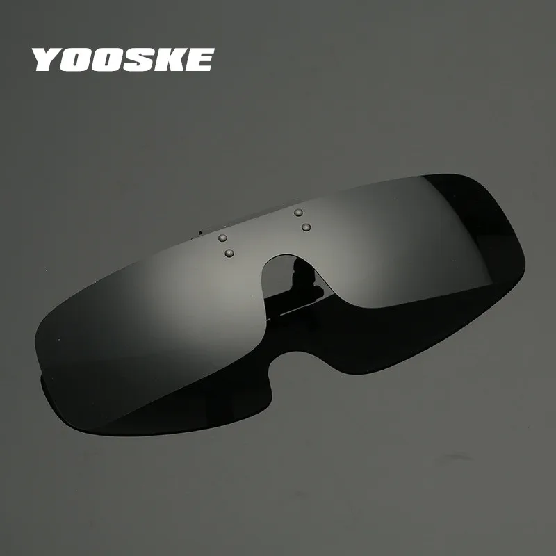 Поляризованные очки YOOSKE для мужчин и женщин солнцезащитные с клипсой ночного