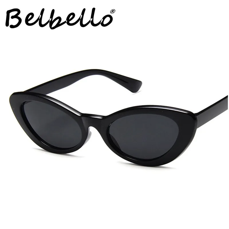 

Belbello Cat Eyes Sunglasses Retro Style Sunglasses Men Acrylic Fashion Sunglasses Women Casual Vintage Adult Sunglasses UV400