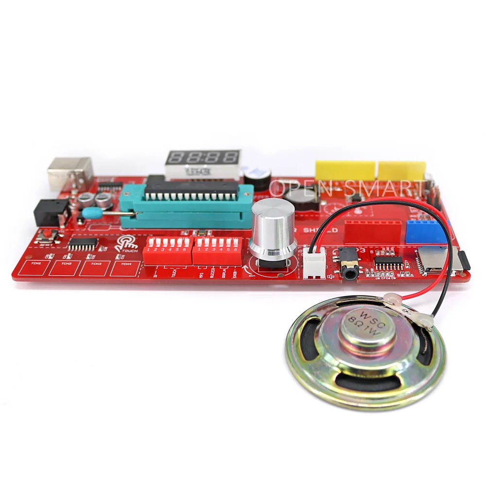 Многофункциональная макетная плата Rich UNO R3 Atmega328P для Arduino с модулем MP3 /DS1307