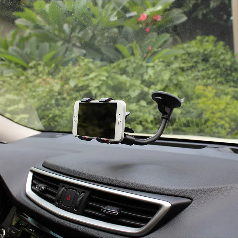 Ascromy Car Phone Holder Flexible 360 Degree Adjustable Support GPS Car Mount Mobile Phone Holder For iPhone 7 Xiaomi Smartphone (3)