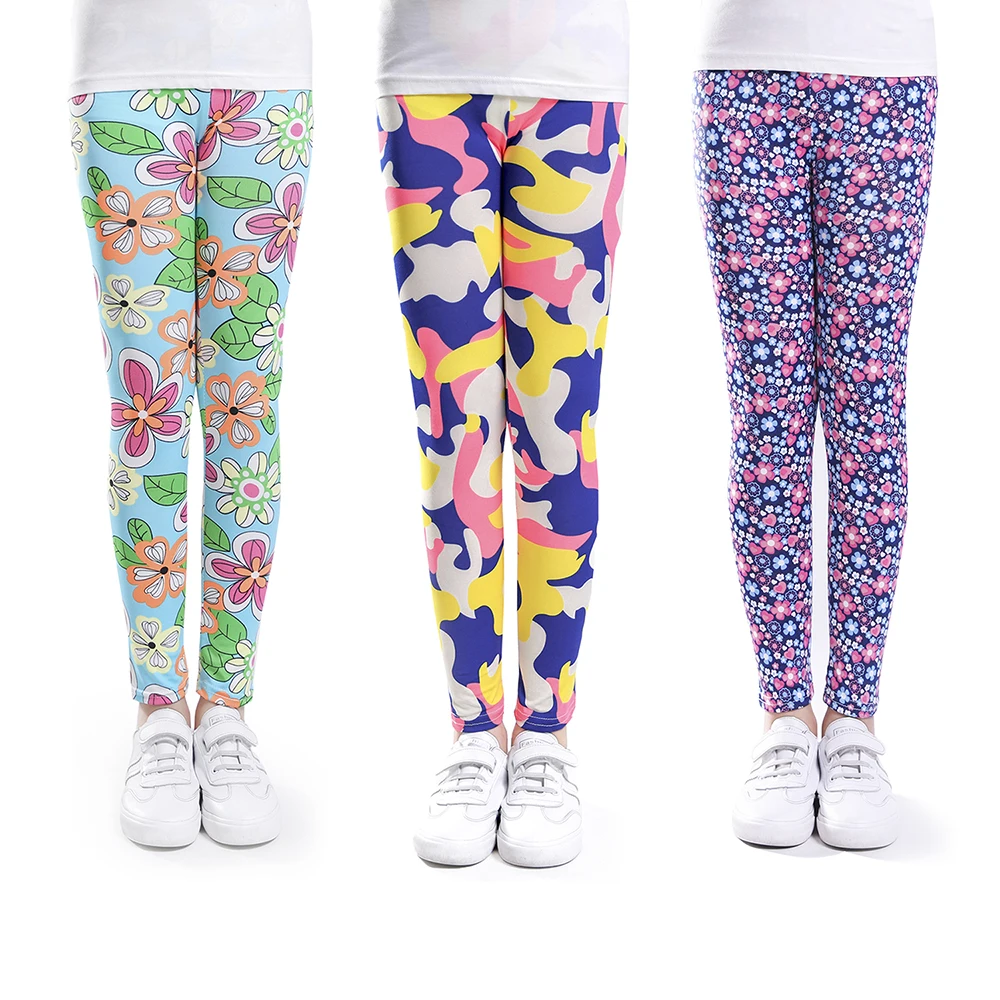 ZukoCert 4 Pack Printing Girl Leggings 4-13 Years Tie dye Girls Stretch Leggings Printed Yoga Pants for Girls 10/9 Length ZukoCert 4 Pack Printing Girl Leggings 4-13 Years Tie dye Girls Stretch Leggings Printed Yoga Pants for Girls 10/9 Length