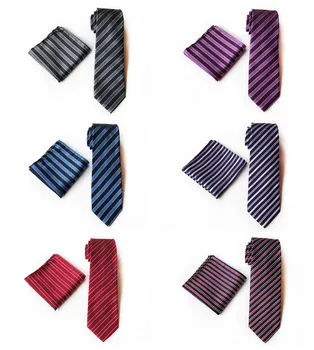 

2020 Fashion High-end Simple Personality Casual Men's Tie Pocket Towel Set Unique Design Explosion Business Accessories Set