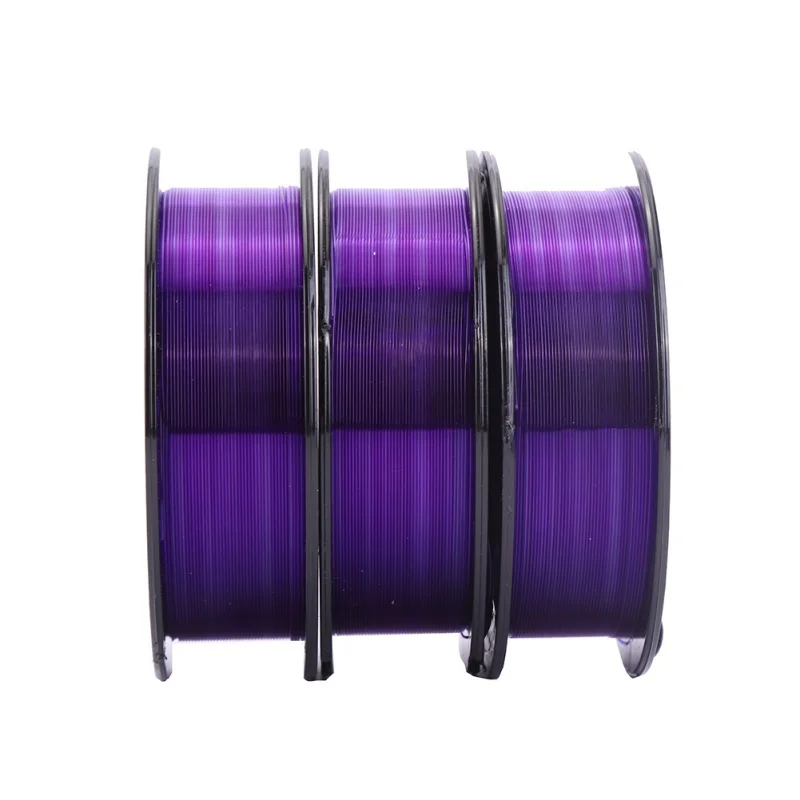 

Purple Nylon Fishing Line Nylon Fluorocarbon Fishing Wire Leader Line Strong Pull Line Fishing Tackle Accessories 100-500M Line