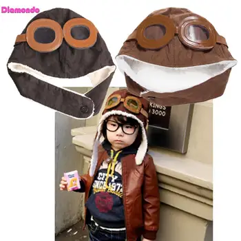 

Warm Baby Beanies Cap Children Pilot Hat Boys Girls Basin Hats Toddler Earflap Ear Protector Cover Kids Bucket Hat Aviator Caps
