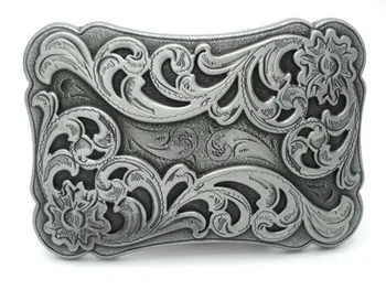 

Vintage Cowgirl Cowboy Floral Flower Belt Buckle Western