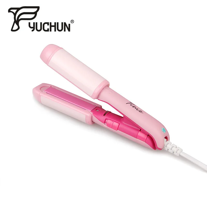 

Mini Electric Ceramic Plate Fast Hair Straightener Portable Hair Flat Iron Wet/Dryer Straightening Irons 20W 2019 Original Sale