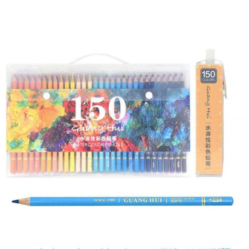120/160 Набор цветных карандашей Lapis De Cor художественная живопись маслом Уникальные цвета деревянный карандаш для школы принадлежности для художественных эскизов - Цвет: 150 Set