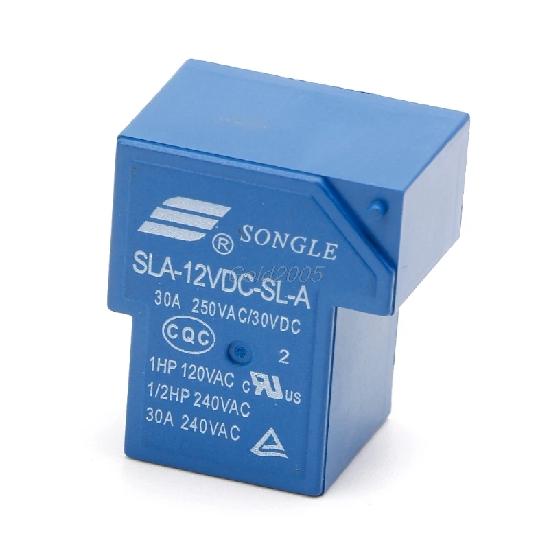 5PIN 12В 30А силовые реле SLA 12VDC SL A катушка высокого тока мощности PCB Apr оптовая продажа