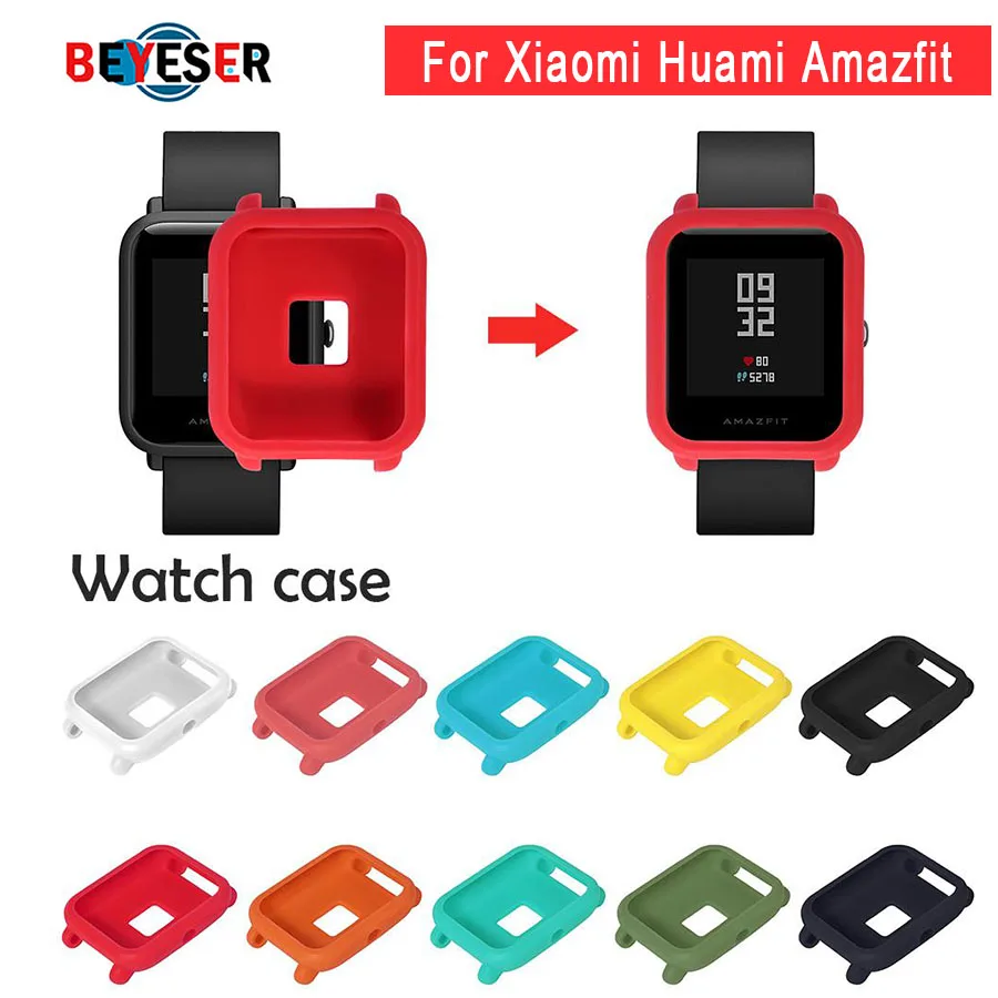 

New Smart Watch Protector Case Skin-Friendly Frame Soft PC Case Cover Protect Shell For Xiaomi Huami Amazfit Bip Youth Watch