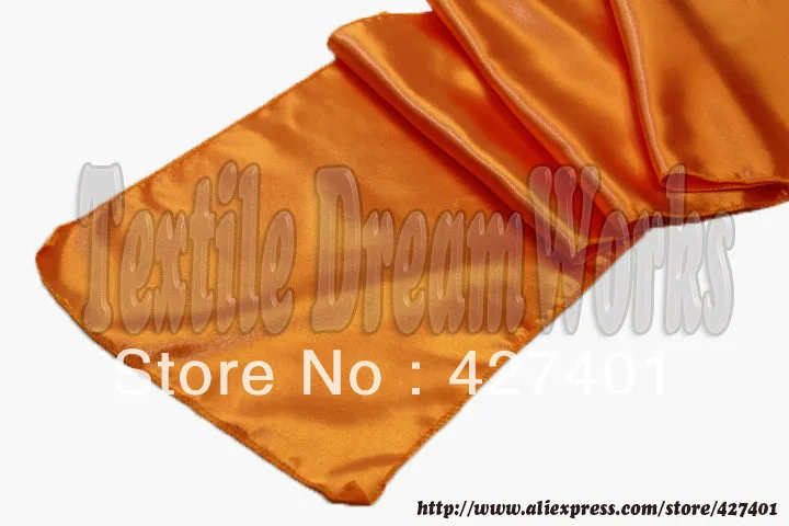 Burnt Orange 12&quotx108&quot Satin Table Runner Wedding Decoration/Party Decoration/ Party Supply Adornment Colors | Дом и сад