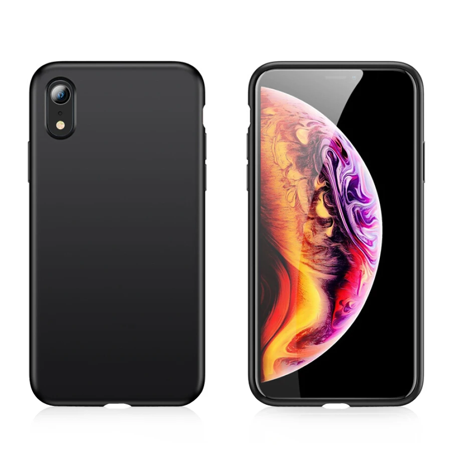 

For Apple iPhone X XS 7 8 6 5 Color Soft Silicone Case For iPhone 7 8 6S Plus XR XS Max Mobile Phone Case Protection Back Cover