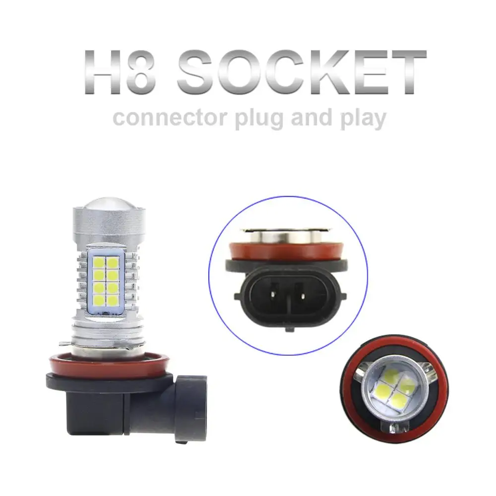 KEIN 2 шт. H8 светодиодный 3030 36SMD 6000K 1200LM Авто противотуманная фара DRL Дневной ходовой