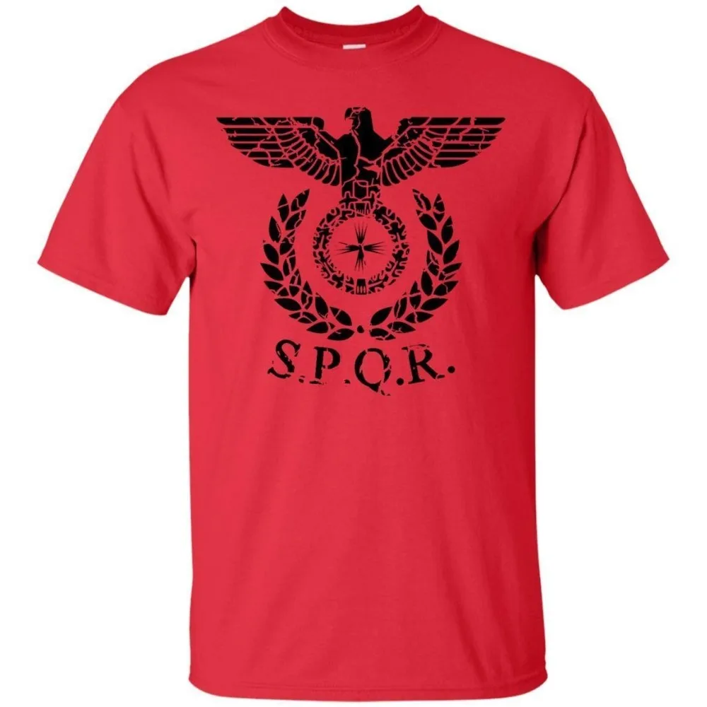 Римский Орел Spqr потертая Империя Римский стандарт баннер Легион армии Повседневная печать Harajuku футболка с надписью «Rick» Настроить футболки