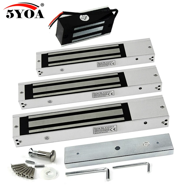 Electronic Door Lock Electric Magnetic Lock Gate Opener Suction Holding Force Electromagnetic for Access Control System Various 6