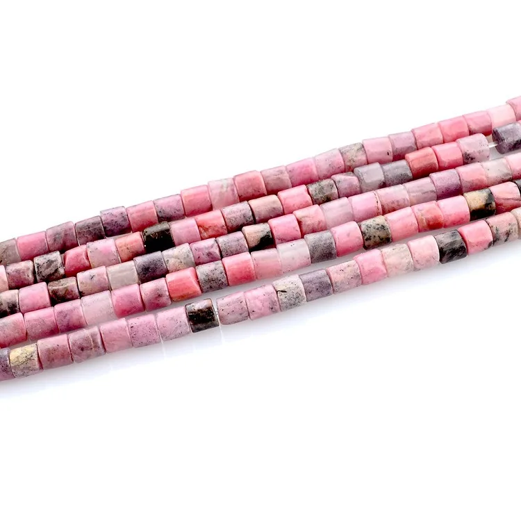 

Natural Rhodochrosite Cylindrical Beads 4*4mm Loose Beads For Diy Jewelry Accessories Wholesale TR418