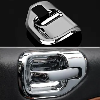 

Car Interior Door Handle Bowls Cover Trim Garnished Bezel Decoration For Jeep Compass patriot 2011-2014 Car Styling