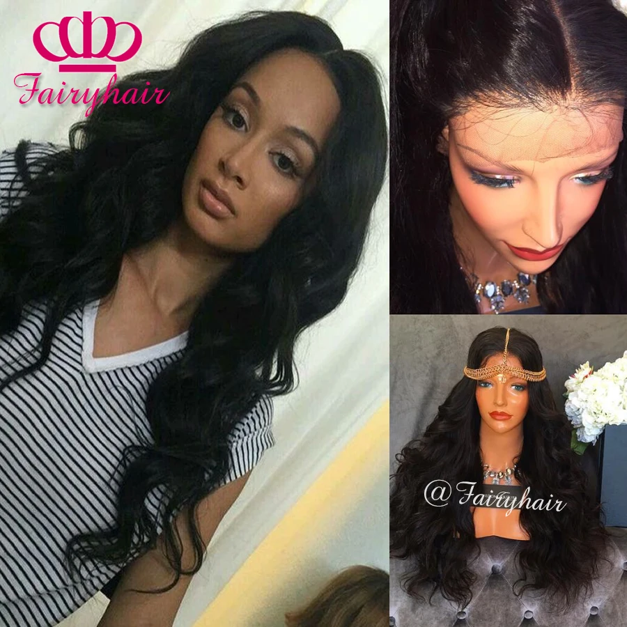 

Glueless synthetic lace front wig black color body wave hair synthetic lace front wig for black women heat resistant lace wigs