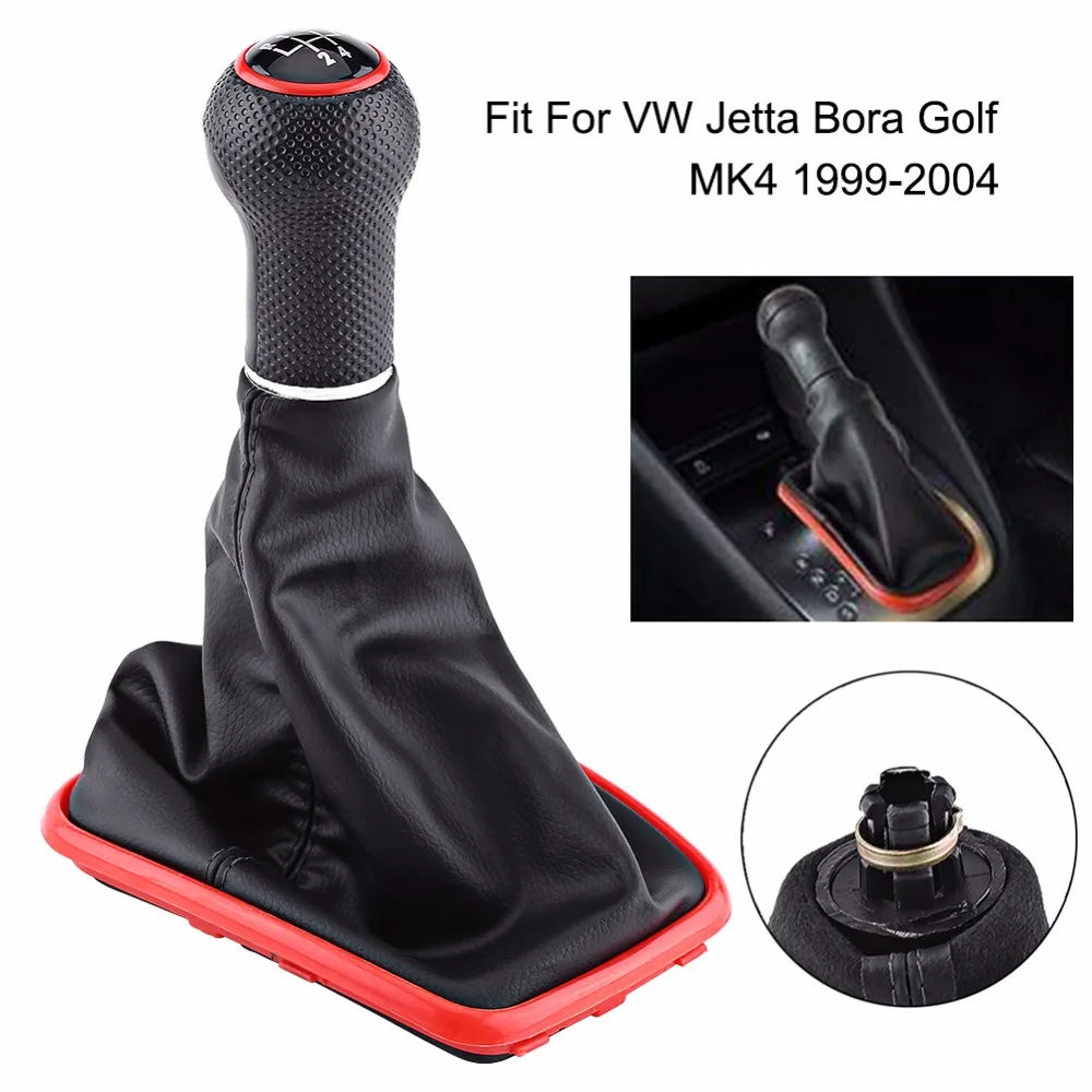 Car Manual Leather Gear Gaiter Shift Shifter Boot For Honda For Civic Si 2006 2007 2008