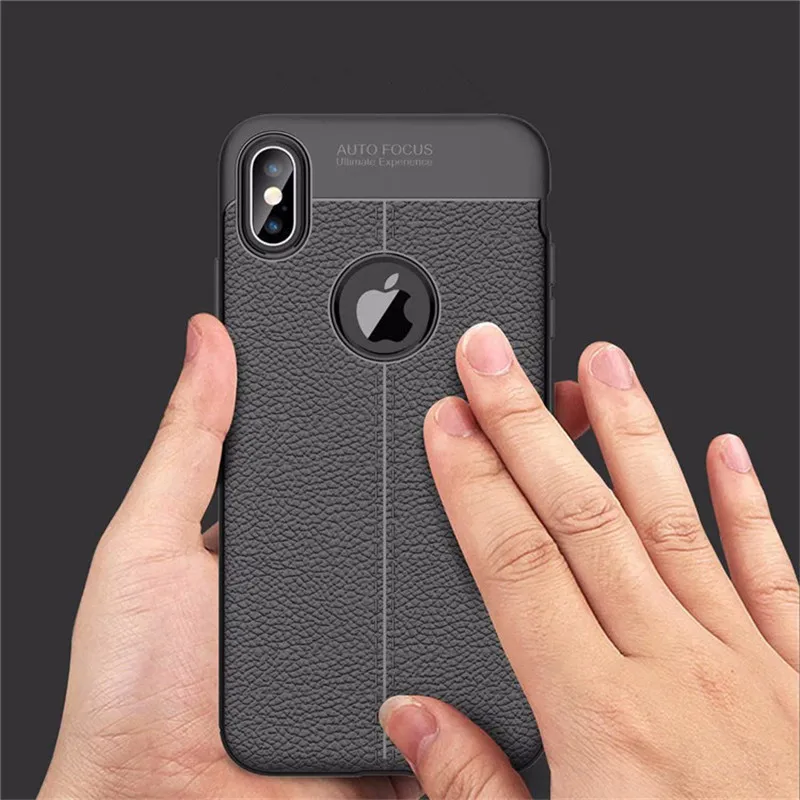 Роскошный кожаный чехол личи в полоску для iPhone 11 Pro XMAX мягкий силиконовый матовый